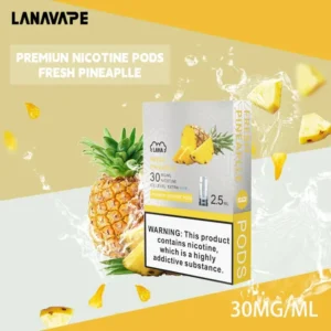 【鳳梨口味】LANA煙彈|LANA一代主機通用|29種口味|發光透明霧化彈 2.5ml/3枚入 #台灣正品現貨
