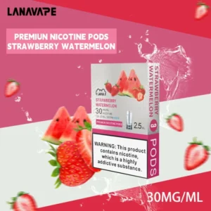 【草莓西瓜口味】LANA煙彈|LANA一代主機通用|29種口味|發光透明霧化彈 2.5ml/3枚入 #台灣正品現貨