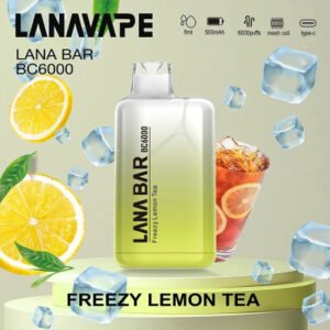 【冷凍檸檬茶】 LANA6000口抛棄式|一次性電子煙| 混色設計| 大口數|可充電|台灣正品現貨-711貨到付款
