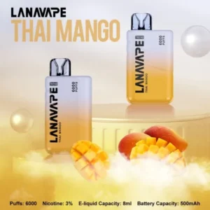 【冰凍芒果】 LANA6000口抛棄式|一次性電子煙| 混色設計| 大口數|可充電|台灣正品現貨-711貨到付款